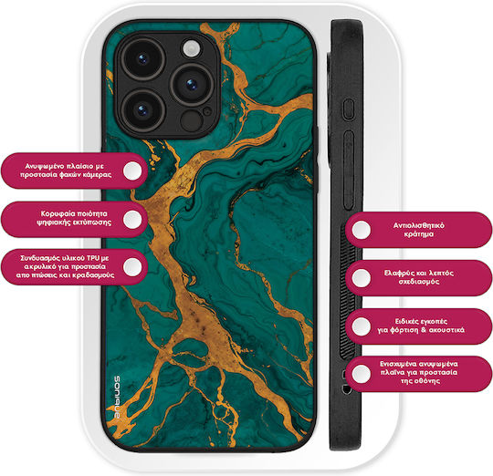 Sonique Marble Series Case for Samsung Galaxy M15 5G Green