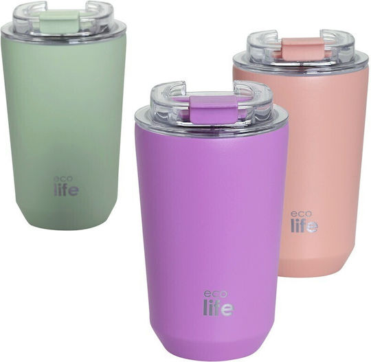 Ecolife Pahar Termos Oțel inoxidabil Fără BPA 360ml Pure Purple