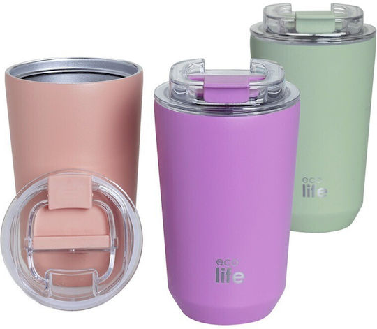 Ecolife Pahar Termos Oțel inoxidabil Fără BPA 360ml Pure Purple