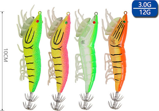 Tpster Squid Jigs 10buc/3gr