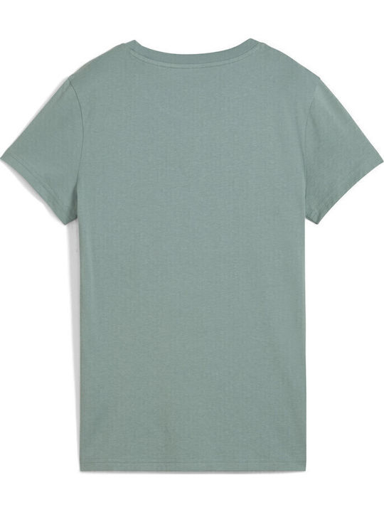 Logo Γυναικείο Αθλητικό T-shirt Πράσινο