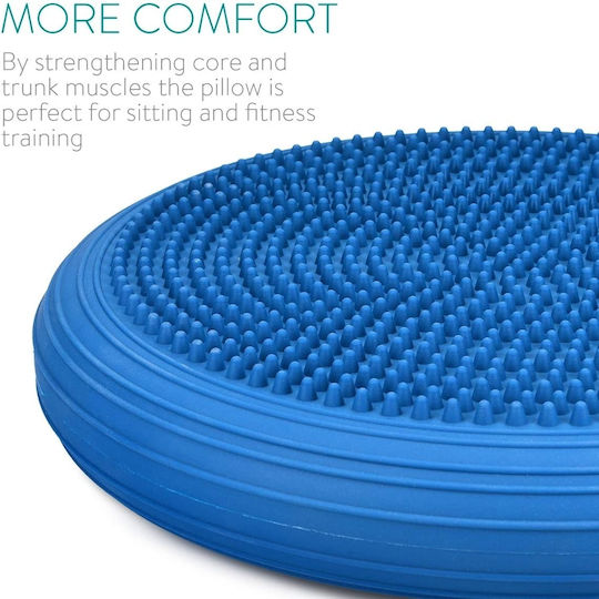 Navaris Urban Fitness Μαξιλάρι Ισορροπίας Μπλε με Διάμετρο 33cm