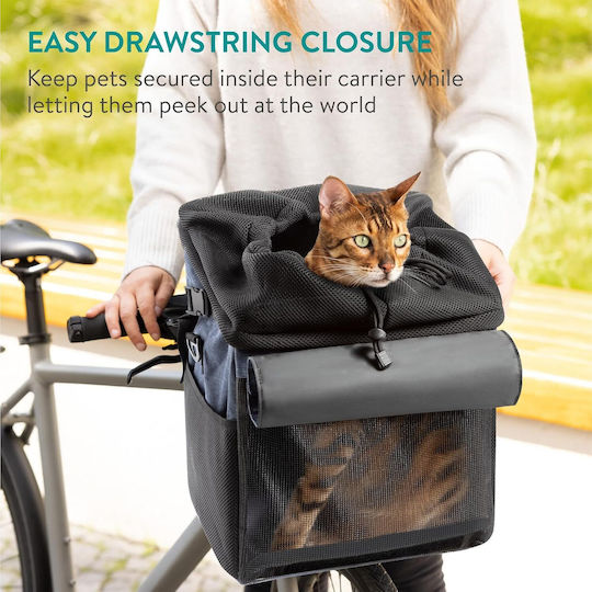 Navaris Dog/Cat Carrying Blue Backpack for 6kg Pets L31xW27xH27cm