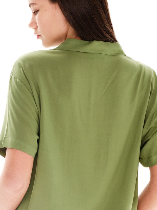 Women's Short Sleeve Shirt Green