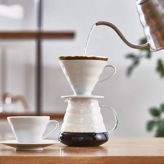 Hario V60 Coffee Dripper 02 Ceramic White 21008 00028916