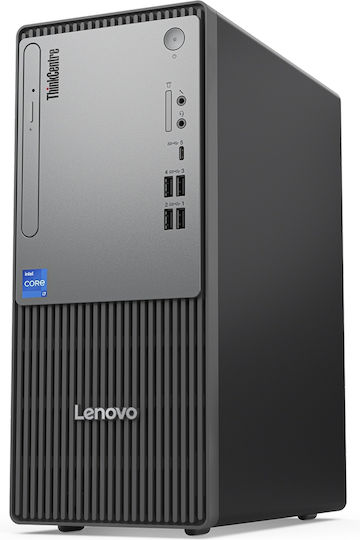 Lenovo ThinkCentre NEO50T Desktop Computer (i3-14100/16GB DDR5/512GB SSD/No Operating System) with Keyboard (GR)