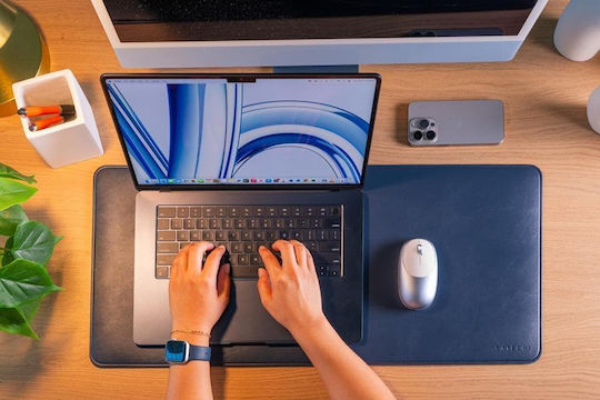 Satechi Padea Pentru Mouse Din Piele XL (680mm) Albastră ST-LPDMB