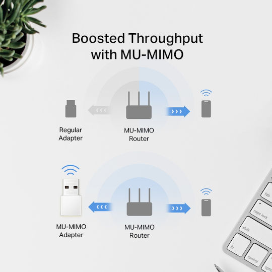 Mercusys MERMA30N USB Network Adapter with Wireless Wi-Fi Connection 1300Mbps (Standard v1)