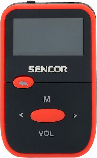 Sencor MP3 Player (8GB) με Οθόνη LCD 1.1" Κόκκινο SFP 4408RD