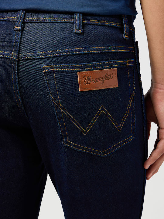 Texas Men's Jeans Pants with Slim Fit Dark Blue
