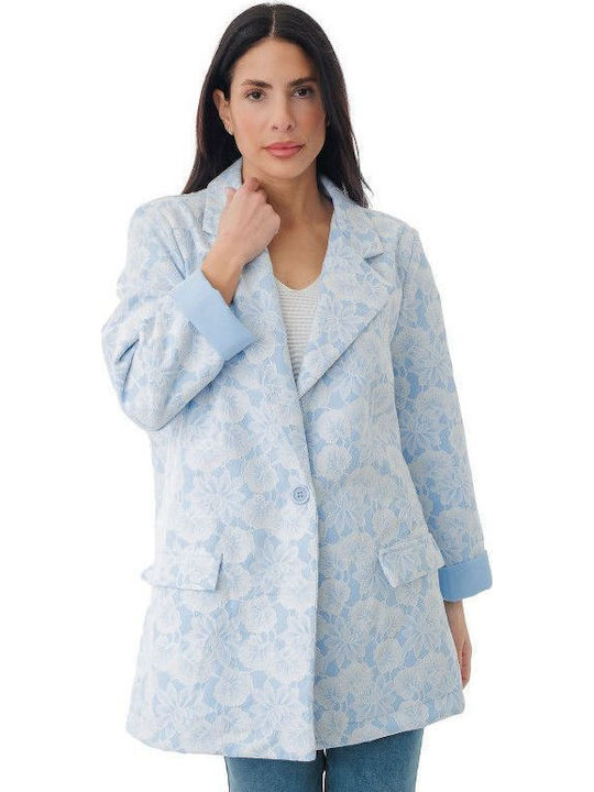 Silia D Женски Сако Light Blue skk-25-2411 (lbl)