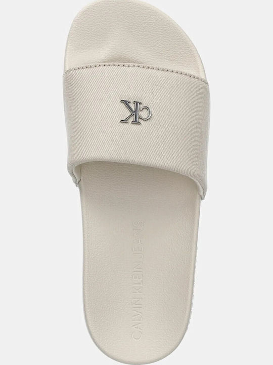 Women's Slides Beige