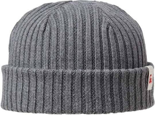 Beanie Beanie with Rib Knit in Gray color