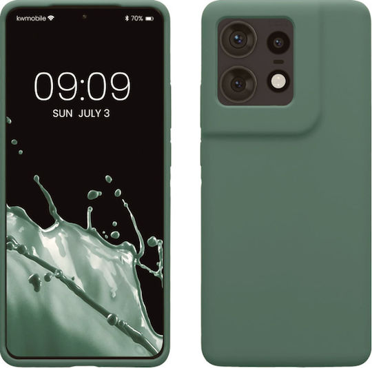 KWmobile Flexible Rubber Cover Back Cover Silicone / Plastic Green (Motorola Edge 50 Pro)