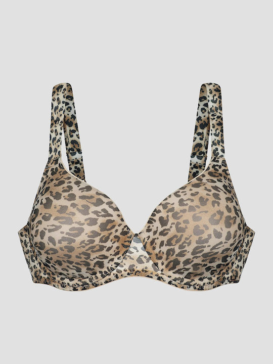 Animal Print Σουτιέν με Μπανέλες