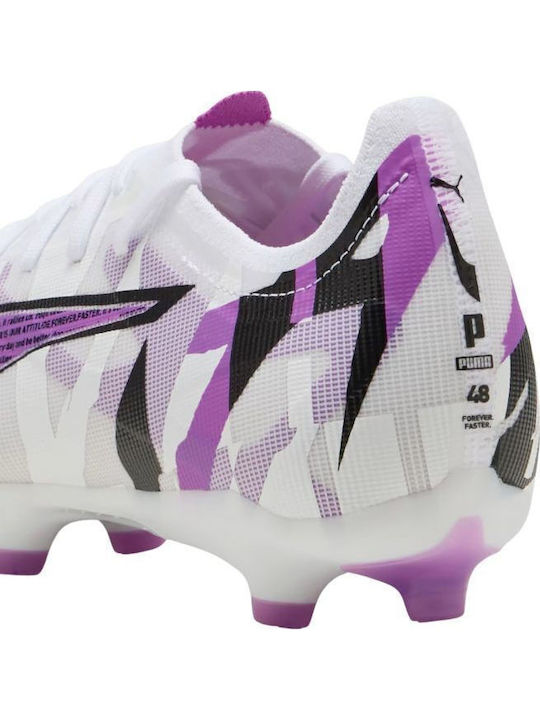 PUMA Ultra 5 Match Футболни Обувки с Бутони Бял
