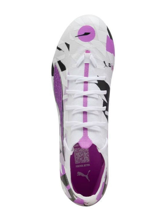 PUMA Ultra 5 Match Футболни Обувки с Бутони Бял