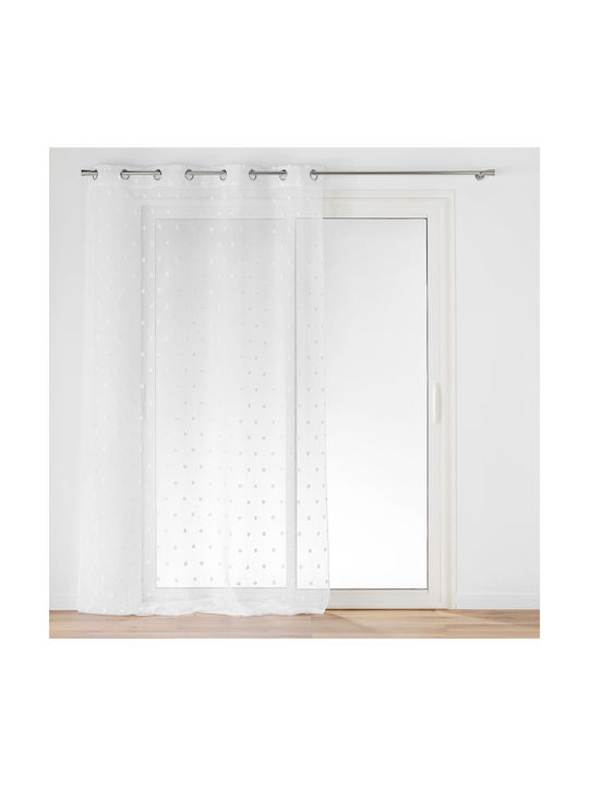 Vorhang mit Grommet L-c Pompinou Weiß 140x240cm