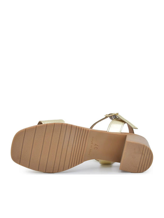 Leather Sandals Gold