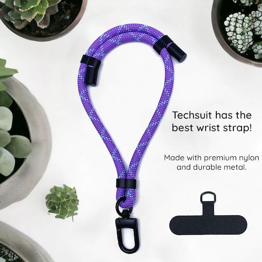 Techsuit Rope Wrist Strap1 Rws1-26-34 Phones Cosmic Violet