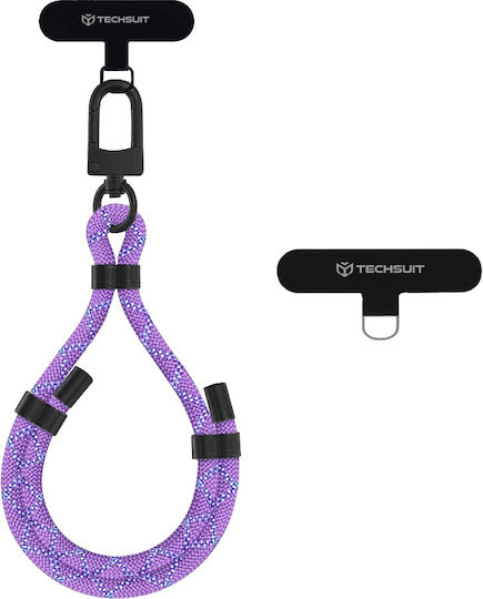 Techsuit Rope Wrist Strap1 Rws1-11 Phones Cobra Purple