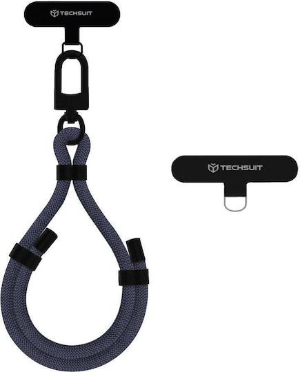 Techsuit Rope Wrist Strap1 Rws1-01 Phones Gunmetal Grey