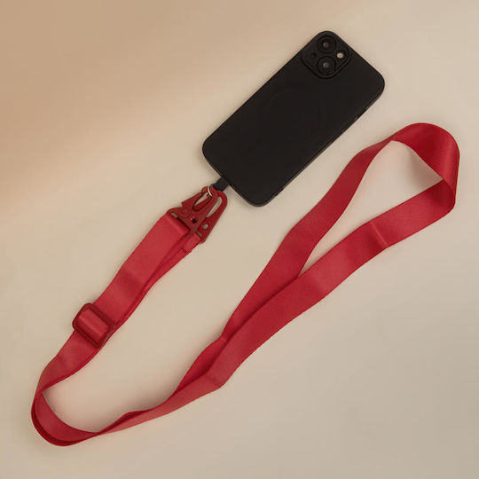 iSelf Curea pentru gât pentru telefoane mobile Roșu