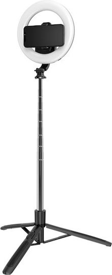 Techsuit Selfie Stick με Bluetooth / Τηλεχειριστήριο Γκρι