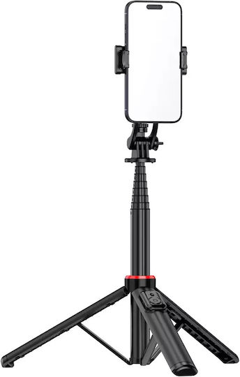 Hurtel Selfie-Stick mit Bluetooth / Fernsteuerung Schwarz