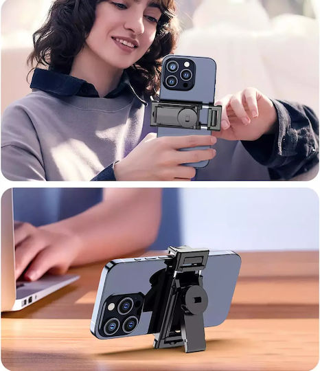 Hurtel Selfie-Stick mit Bluetooth / Fernsteuerung Schwarz