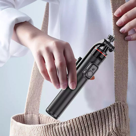 Hurtel Selfie-Stick mit Bluetooth / Fernsteuerung Schwarz
