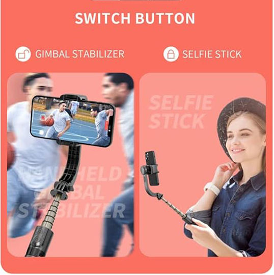 Techsuit Selfie Stick με Τηλεχειριστήριο Μαύρο