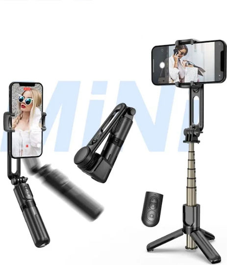 Techsuit Selfie Stick με Bluetooth / Τηλεχειριστήριο Μαύρο