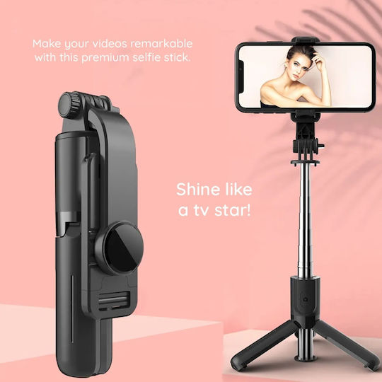 Techsuit Selfie Stick with Bluetooth Black
