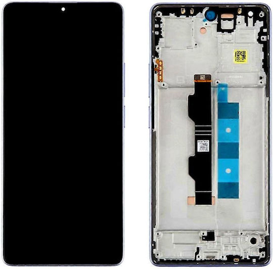 Xiaomi Οθόνη με Μηχανισμό Αφής και Πλαίσιο για Xiaomi Redmi Note 13 Pro 4G, Poco M6 Pro 4G (Μωβ)