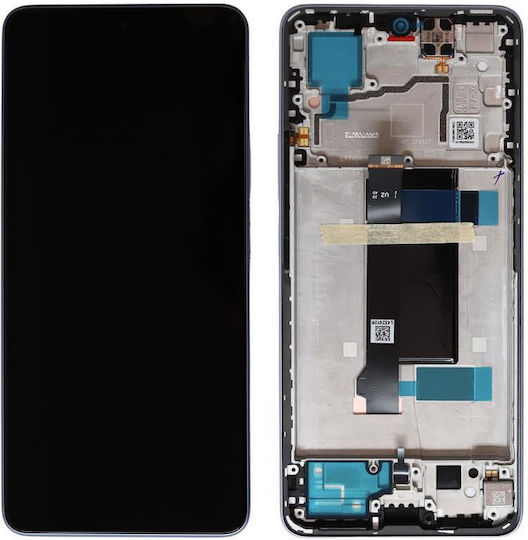 Xiaomi Screen with Touch Mechanism and Frame for Xiaomi Redmi Note 13 Pro 5G (Purple)