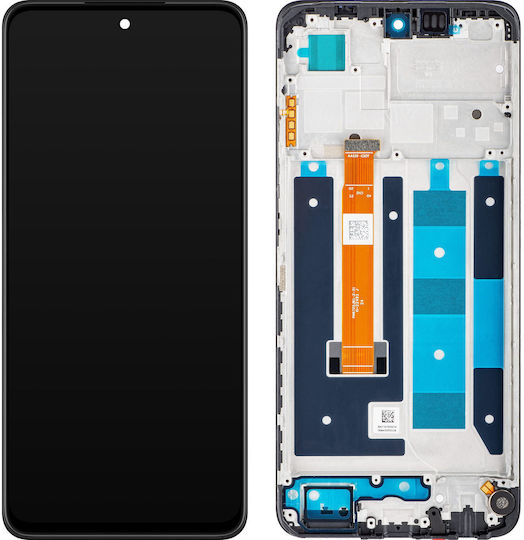 Realme Οθόνη mit Touch-Mechanismus und Rahmen für Realme C55 (Schwarz)
