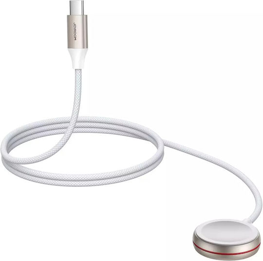 Joyroom Induktives Ladegerät 1,2m Tragbare Ladegeräte für Apple Watch Weiß