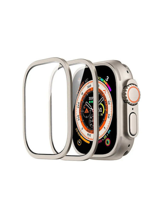 ESR Armorite Plastic Case with Glass in Beige color for Apple Watch Ultra 49mm