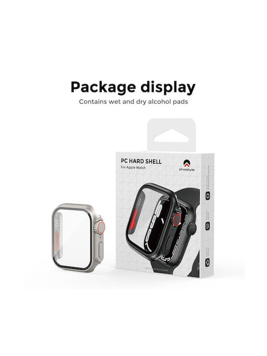 AHAstyle Wg115 Plastic Case in Silver color for Apple Watch 7, 8, 9 45mm