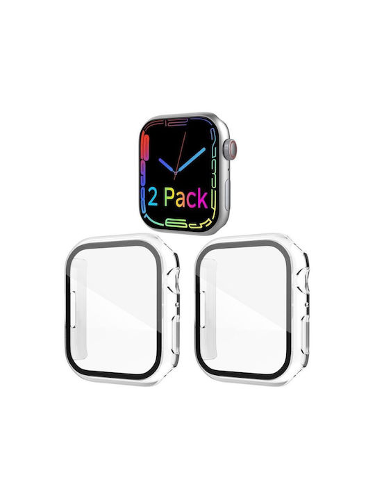 AHAstyle WG56-2 Пластмасов Калъф в Сребрист цвят за Apple Watch 7, 8, 9 45мм