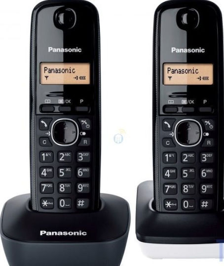 Panasonic KX-TG1612SP1 Cordless Phone Black/White