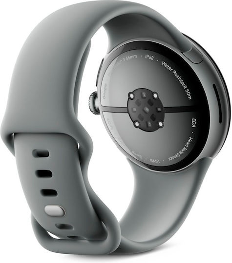 Google Pixel Watch 3 Aluminiu 45mm Rezistent la apă (Matte Hazel Aluminum Case / Hazel Active Band)