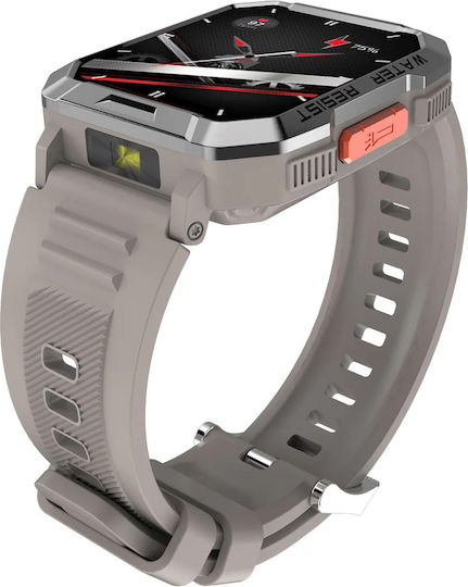 BlackView W60 47mm Smartwatch with Heart Rate Monitor (Khaki)