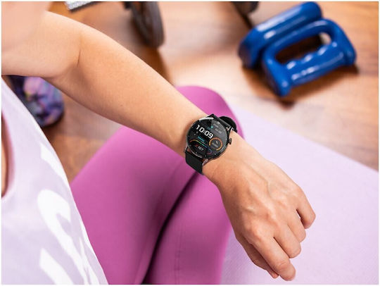 Tracer SM7 GP+ Line 45mm Smartwatch με Παλμογράφο (Μαύρο)