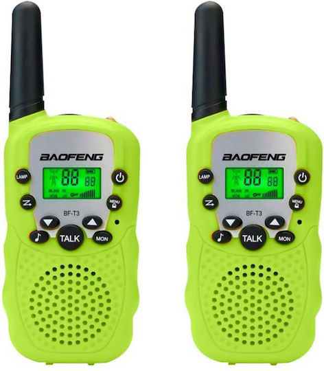 Baofeng BF-T3 Walkie Talkie with Monochrome Screen Set of 2pcs In Green Color