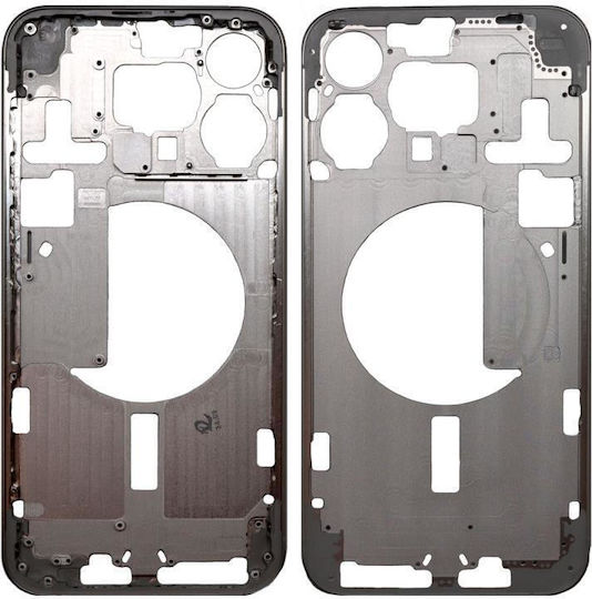 Μεσαίο Πλαίσιο Apple Iphone 15 Pro Max Titanium Λευκό Oem N66303