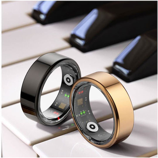 Maxlife MXSR-100 Size 9 Smart Ring 19.1mm Wasserdicht mit Pulsmesser Gold