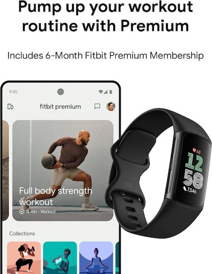 Fitbit Charge 6 Obsidian / Black Aluminum