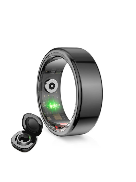 Ksix Saturn Smart Ring 19.8mm Αδιάβροχο Μαύρο